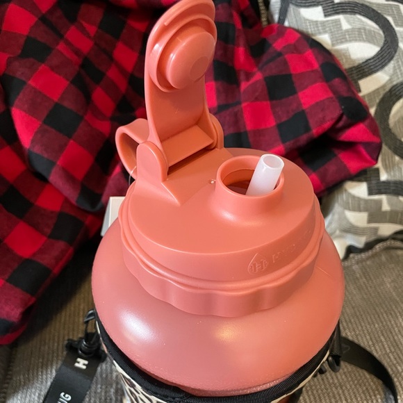 HYDROJUG Pink Water Bottle w/ Leopard Print Sleeve and Carrying Strap - Picture 5 of 8